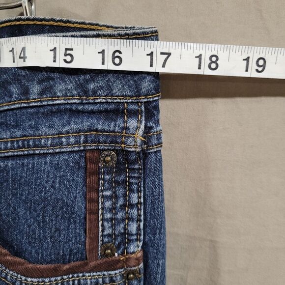 Kikit jeans Maurice sasson size 12 corduroy details blue denim jeans - Picture 8 of 11